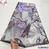 Bordado colorido hilo semitransparente cheongsam tela brocado jacquard antiguo brocado africano tela de encaje