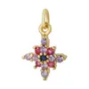 Distrito Lu Joyería Explosiones Transfronterizas Colgante Pequeño Chapado en Cobre Oro de 18k Microincrustado Circonita Simple Atmosférico Sentido Avanzado Cadena para Clavícula