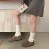 Novos Sapatos Birkenstock Slip-On de Sola Grossa para Mulheres 2025 Inverno Novo Estilo Sapatos de Algodão para Exterior com Forro de Lã