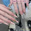 Celebridade da Internet Adesivos para Unhas Estilo Francês Estampa de Leopardo Rosa Outono Marrom Caramelo Suprimentos Olho de Gato Estampa de Leopardo Adesivos Insbape Inverno