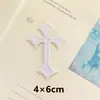 Pegatinas de Bordado Autoadhesivas de Cruz Coloridas DIY Journal Parches Decorativos para Bordado de Computadora Pegatinas de Tela Venta al por Mayor Transfronteriza