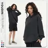 Sudadera con capucha vintage lavada de algodón puro de peso pesado 450g Transfronteriza Chaqueta de hombre para otoño e invierno Sudadera con capucha de marca moderna Personalización