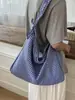 Bolsa Transversal de Ombro Único Plissada Artística Xadrez Retrô Transfronteiriça 2026 Novo Estilo Preguiçoso Bolsa de Mão para Trabalho/Estudante Tendência