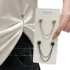 Herramienta para apretar el dobladillo y el puño de la ropa, acortamiento de la longitud de la manga de la camiseta y la camisa, herramienta de fijación antideslizante, hebilla de ajuste magnético de cadena