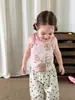 Ropa para Niños Inco Chaleco para Niñas Verano Delgado con Volantes Casual Sin Mangas Top Clase a Dibujos Animados Ropa de Bebé