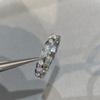 Anillo Coco Acolchado para Hombres y Mujeres, Versión Seiko Chapado en Oro Rosa de 18 Quilates, Lleno de Diamantes, Versión Ancha y Estrecha con Diamantes, Anillos Apilables para Pareja