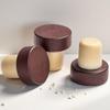 Tapón de Madera en Forma de T Personalizado Corcho de Sellado de Polímero Tapón para Botella de Vino Aromaterapia Tapón para Vino Tinto Tapón para Botella de Vidrio Tapón para Botella de Cerámica con Tapa