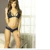Ropa interior sexy europea y americana de encaje transparente, conjunto de tres piezas de tentación, comercio exterior, punto estable al por mayor, mono sexy