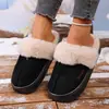 Suministro Exclusivo Transfronterizo de Pantuflas de Algodón para Mujer, Otoño e Invierno, Calientes para Interiores, Felpa Gruesa, Suela Gruesa, Pantuflas de Algodón para Parejas para Hombre en Invierno