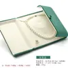 Caja de Regalo de Tres Piezas Doradas para Boda Caja para Collar de Perlas de Doble Apertura Caja de Regalo para el Día de la Madre Collar con Anillo de Perlas Pendientes