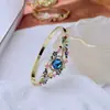 Pulsera Transfronteriza Serie Jardín Esmalte Hueco Pulsera Chapada en Oro Joyería Joyería para Mujer Fabricante Mayorista Pulsera Chapada en Oro