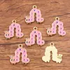 Múltiples Dijes de Aleación para Manualidades Chapado en Oro KC Animales Esmaltados Caballo Hormiga Oruga Insecto Caracol Colgantes Accesorios
