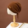 Sombrero de Rizo de Cachemira 100% Pura de Siete Agujas Doble Espesor para Hombre y Mujer Estilo Occidental a la Moda Otoño e Invierno Nuevo Gorro de Punto