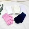 Luvas de inverno luvas de veludo meio engrossado pelúcia inverno quente coral veludo luvas sem fiapos luvas de malha