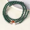 Pulsera de Medicina Herbal China Espíritu del Sueño 108 Cuentas de Incienso 0.6 + Ágata Roja DIY Fresca Curativa Estilo Chino Pulsera