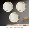 Espejo de Baño Inteligente con Marco de Metal, Espejo Redondo Iluminado para Maquillaje, Montado en Pared con Sensor Táctil Antivaho Venta al por Mayor