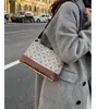 Nova Bolsa Transversal Estampada Retro da Moda para Mulheres, Bolsa de Ombro Versátil para Compras, Bolsa Tote Balde Leve para o Dia a Dia