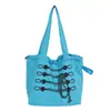 Bolsa de lona estilo coreano, bolso de hombro de moda, diseño de nicho, alto valor estético, gran capacidad, bolso popular para mujer, bolsa de mano versátil