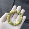 Pulseira Placa de Raiz de Bodhi de Jade Branco Limão Pequena Para Brincar nos Dedos Suave Estudante Feminina Wen Brincar Bodhi Zi Pulseira de Contas de Buda Masculino