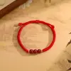 Pulsera deabalorios de transferencia de Ágata Roja para Mujer, Moda 2025 Nuevo Estilo, Pulsera Elegante de Lujo Ligero Versátil, Regalo para Novia