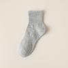 Calcetines Zhuji para Hombre de Otoño e Invierno Deportivos de Media Caña Absorbentes de Sudor, Anti-Olor, Antibacterianos Largos de Color Puro de Algodón para Mujer Venta al por Mayor Calcetines Invisible
