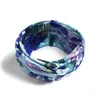 Diadema Bohemio Ins Versátil Elegante Nudo Cruzado Diadema Deportiva de Yoga Estampada Versión Ancha para Mujeres con Coronilla Alta