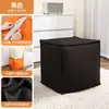 Banqueta de Armazenamento em Couro, Armazenamento com Almofada, Apoio para os Pés, Armazenamento de Roupas, Sofá Preguiçoso, Bolsa para Armazenamento de Roupas Sazonais de Guarda-roupa