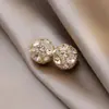 Pendientes Magnéticos Tachonados con Diamantes Estilo Tiktok con Bolas de Diamante Magnéticas Brillantes, Pendientes Creativos Pequeños de Presión para Usar Sin Perforación