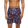 Calções de Praia Masculinos Transfronteiriços Estampados 3D Tamanho Grande Secagem Rápida Calções de Natação Série Frutas Flamingo Calções de Praia