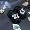 Nuevos Zuecos Transfronterizos para Niños, Blancos con Flores, Suela Gruesa, para Exteriores, Playa, Bebé, Sandalias de Exterior, Zuecos