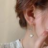 Pendientes de plata de ley 925 con borlas de circonita y fritillaria, de diseño de nicho, para mujer, de lujo, ligeros y de alta calidad.