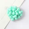 Cuentas Redondas de Color Sólido con Agujero Recto de Acrílico de 6-16 mm Material para Manualidades Hechas a Mano Cuentas Brillantes de Colores Sueltas
