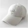 Gorra de Béisbol de Nuevo Estilo Bordada Simple de Parte Superior Suave, Sombrero de Sol Casual y Versátil para Primavera, Gorra de Pico de Pato Ajustable, Unisex