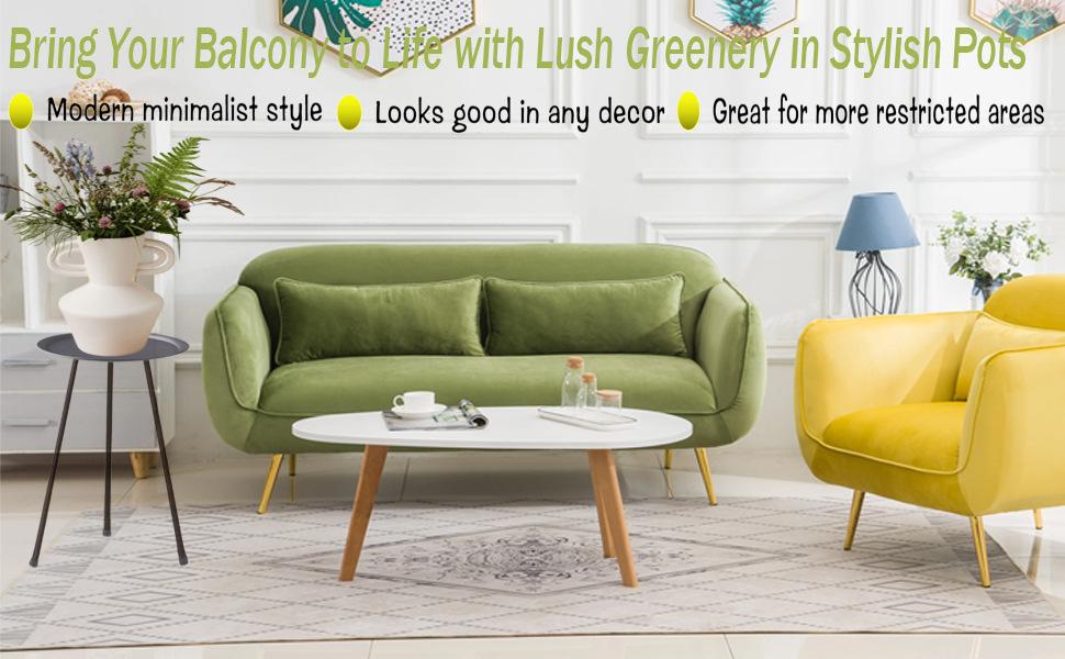 small round side table