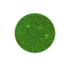 Pegatina de Diamante de Color Redonda de 6.8cm Adhesivo Trasero de Perforación Caliente Pegatina de Tela con Figura Caliente Posavasos DIY Estuche de Cosméticos Taladro Flash Adhesión Directa