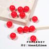 Cuentas redondas de colores, accesorios de joyería DIY, cuentas sueltas hechas a mano, arcoíris, color crema, 10 mm, accesorios para pulseras y collares.