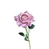 Nuevas Flores Artificiales de Rosa Estampadas en Seda, Rosas en Relieve, Flores Falsas para Salones de Bodas, Decoraciones de Boda, Decoraciones Festivas, Flores Artificiales