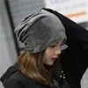 Gorro de felpa para invierno color liso coreano Comercio exterior simple casual gorro protector para orejas Súper suave Gorro de luna