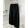 Saia Média Elegante Estilo Workwear, Tamanho Grande, Emagrecedora, Esconde a Barriga, Saia Longa Floral Fluida, Cintura Alta, Modelo A-Line para Corpo em Formato de Pera