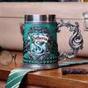 Jarra de cerveza de Harry Potter de segunda generación, taza de acero inoxidable, recuerdo de la Academia de las Cuatro Magias de Harry Potter