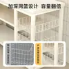 Estante de Armazenamento Multicamadas de Chão para Cozinha Mesa de Corte de Legumes Multifuncional Doméstica Prateleira Estante de Armazenamento Lateral para Micro-ondas