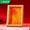 Marco de fotos con amuleto de bendición taoísta, decoración para sala de estar, decoración de mesa de entrada, regalo de recuerdo, regalo para casa nueva, Tai Sui