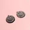 Colgante de Acero de Titanio Colgante Pequeño Moderno Genial Dulce Y2K Hecho a Mano DIY Caricatura Sonriente Marca de Moda Accesorios de Collar Pulsera de Acero Inoxidable