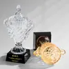 Troféu de Cristal K9 Campeão Criativo Personalizado com Gravação para Premiações de Funcionários Excelentes, Competições Empresariais, Eventos Esportivos e Jogos de Bola