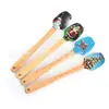 Espátula multifuncional para pasteles de cocina, mango de madera para hornear, cuchillo mezclador, herramienta, raspador de silicona de dibujos animados, molde, venta al por mayor de utensilios de cocina