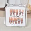 Uñas Portátiles en Caja Transparente al por Mayor para Tiendas Físicas, Parches para Uñas Artísticas, Pegatinas de Uñas Terminadas, Uñas Postizas Removibles