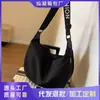 Transmissão ao Vivo Popular Tecido Impermeável Grande e Pequeno Bolsas Femininas 2026 Novo Estilo Coreano Tecido Oxford Bolsa Dumpling Versátil Bolsa Transversal