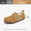 Mocasines Planos Aogushi Deng para Mujer 2026 Nuevo Otoño Retro Suela Suave Mujeres Embarazadas Perezosos Slip-on Zapatos Individuales