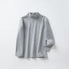 Camiseta Térmica de Base Cálida para Otoño e Invierno para Niños, Top de Otoño para Niños Estilo Coreano de Cuello Medio, Ropa Interior para Bebés Niñas Top de Color Sólido de Cuello Medio-Alto