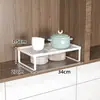 Organizador de Bancada de Cozinha Armário Prateleira Multicamadas Estante de Armazenamento em Degraus Escorredor de Louça Organizador de Temperos Suporte de Panela de Mesa